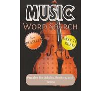 Music Word Search Puzzle Book: Word Searches with Easy to Read Print about Musicians, Genres, Songs and More | 6x9 inches, 122 pages | 60+ Puzzles | Fun Gift for Vacations, Holidays & Free Time
