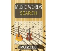 Music Words Search Puzzle Book: Word Searches with Easy to Read Print about Music, Musical Instruments, Musical Genres and More [6 x 9 inches, 110 ... Gift for Vacations, Holidays and Free Times
