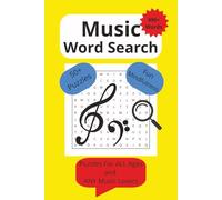 Music Wordsearch Book: Wordsearch Music, Music Word search, Music Book, Music Activity Book. 50+ Music Themed Puzzles For ANY Music Lovers and ALL ... Carefully Designed Word Searches. 6x9 Book.