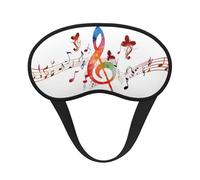 Musica Masque de sommeil pour les yeux à imprimé papillon bloquant la lumière, doux et confortable pour homme et femme pour dormir, voyage, travail de nuit