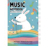 Musical Adventures Notebook for Kids - Standard Staves: Fun & Colorful Music Manuscript Book for Little Musicians | 100 Pages - 10 Staves Per Page | Great for Music Lessons & Practice