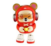 Musical Bear Toy - 10,8 x 8,5 x 17 cm Amis d'animation, peluche de dessin animé, figurine musicale clignotante à LED | Cadeau de jeu pour la danse, l'apprentissage du développement