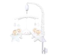 Musical Cradle Mobile, jouet mobile pour relaxant, meuble suspendu avec animaux en peluche rotatifs - stimulation visuelle, décoration de la maternelle, boîte de musique intégrée