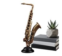 Musical Instrument Figurines, Vintage Desk Decor, 6.69×3.94×14.57 inches Small Violin with Detailed Finish, Decorative Statue Pieces, Music-Themed Ornaments with Classic Design, Home Table Display