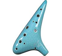 Musical instrument Ocarina 12 Trous Soprano G (SG) Joue professionnellement des Instruments à Vent,Ocarina sous-Marin de Crack créatif,Lanière + Sac de Rangement
