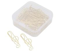 Musical Note Paper Clips 20Pcs | Iron Wire Non - Corroding Metal Binder Clips | Music Note Shaped Clips for Office/School/Crafting | 1.2 Inch File Organizer Supplies (Or)