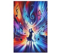 Musical Note Puzzles Adultes 1000 Pièces Puzzle Adulte Jeu ÉduChatif Challenge Toy en Bois pour Enfants （78×53cm）