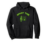 Musical Notes Instrument Key Treble Clef Pentagram Design Sweat à Capuche