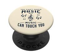 Musical Notes Instrument Key Treble Clef Pentagram PopSockets PopGrip Adhésif