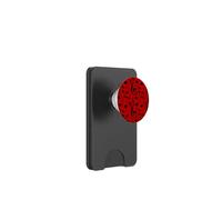 Musical Notes Instrument Key Treble Clef Pentagram Red PopSockets PopWallet pour MagSafe
