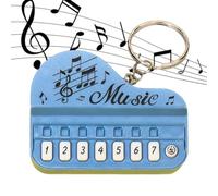 Musical Piano Keychain - Mini clavier - Jouet sonore lumineux - Instrument éducatif pour enfants âgés de 3 à 5 ans - Cadeau de piano portable - Utilisation de jouets éducatifs
