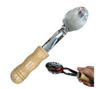 Musical Spoons, Wooden Handle Stainless Steel Spoon Clapper, Hand Percussion Folk Rhythm Instrument For Adults Children Music Practice Performance Entertainment Classroom And Cultural Activities Use