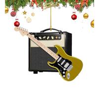 Musical Tree Ornament, Music-Themed Christmas, Guitar Decorations for Tree, Holiday Music Decor, Musician Gift Ornament, Acrylic Christmas Tree Decor for Music Lovers