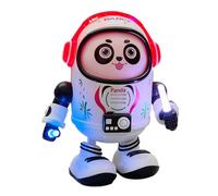 Musical Walking Toy - ABS, 7.3in Interactive Space Panda Electric Dancing Robot | Battery Operated Musical Light-Up Toy For Kids, Birthday Christmas New Year Gift