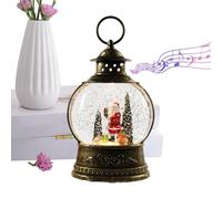 Musical Water Globe - Christmas Musical Snow Globe, Christmas Decoration Sphère, USB et Battery Powered Seasonal Decor for Family Indoor Holiday Party Gathering Workplace File