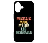 Musicals Make My Life Les Miserable Théâtre Musical Amusant Coque pour iPhone 17