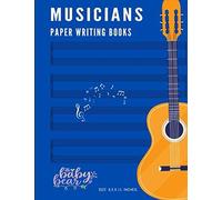 Musicians Paper Writing Books: The Ideal Gift Favorite Blank Sheet Music Notebook Composer Journal Grand Staff Music Manuscript Paper For Notes Music Lovers, Students, Songwriting. Large 109 Pages (Se