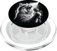 Musicien Chanteur Chanteur Chat drôle Chantant PopSockets PopGrip pour MagSafe