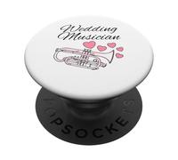 Musicien de mariage, joueur de cornet à pistons PopSockets PopGrip Adhésif