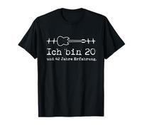 Musicien Guitariste Battement de cœur Je suis 20 Ans T-Shirt