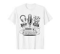 Musicien Home Studio Placement du Microphone Traitement T-Shirt