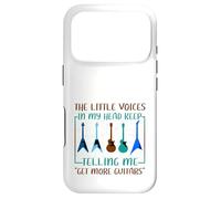 Musicien Humour Little Voices Tell Me Get More Guitars Coque pour iPhone 17 Pro