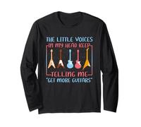 Musicien Humour Little Voices Tell Me Get More Guitars Manche Longue