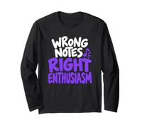 Musicien Humour Mauvaises Notes Right Enthusiasm Design Manche Longue