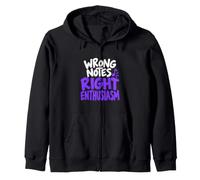Musicien Humour Mauvaises Notes Right Enthusiasm Design Sweat à Capuche