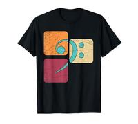 Musicien Notes De Musique Clé De Fa Retro Musique T-Shirt