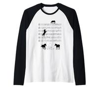 Musicien pour Amoureux de la Campagne Chevaux Note de Musique Manche Raglan