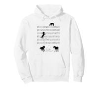 Musicien pour Amoureux de la Campagne Chevaux Note de Musique Sweat à Capuche