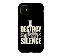 Musicien Rock Guitar Destroy Silence Coque pour iPhone 11