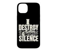 Musicien Rock Guitar Destroy Silence Coque pour iPhone 14 Plus