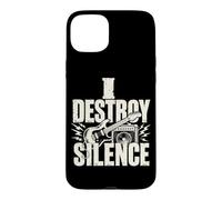 Musicien Rock Guitar Destroy Silence Coque pour iPhone 15 Plus