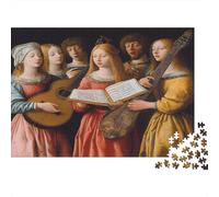Musiciens médiévaux | pour Adultes |Instruments Traditionnels| 1000pcs (75x50cm) Puzzles Jeux ÉduChatifs Puzzles De Décoration Intérieure