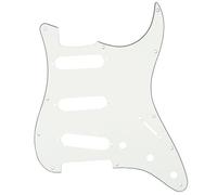 Musiclily 11 Trous SSS ST Pickguard Guitare Plaque de Protection pour Guitare électrique Fender USA/Mexique Strat Standard Style Moderne, 3plis Parchemin