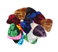 Musiclily 1mm Pearloid Médiators Heavy pour Guitare ou Basse,Couleur Aléatoire (20 Pièces)