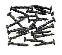 Musiclily 3 * 25mm vis de montage à chevalet Tremolo pour Fender Strat Tele Guitare électrique, Noir (Paquet de 20)