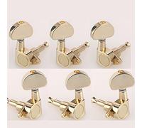 Musiclily 3x3 Scellée Mécaniques Guitare pour Epiphone Les Paul Guitare électrique Acoustique, Doré avec Demi-lune Boutons