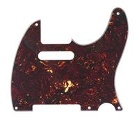 Musiclily 5 Trous Tele Pickguard Vintage Plaque de Protection Pour Guitare électrique USA/Mexique Fender Telecaster Style, 4 plis Tortoise Shell