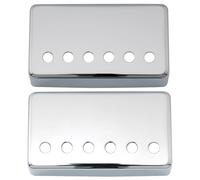 Musiclily 50/52mm Métal Capot Micro Humbucker Pickup Covers Set pour Guitare électrique, Chrome(Set de 2)