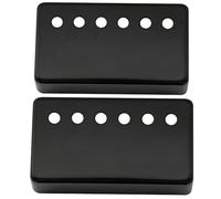 Musiclily 50MM Couvercle Humbucker en métal manche à USA Les Paul LP Guitare électrique, Noir (Pack de 2)