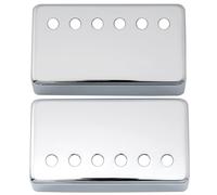 Musiclily 50mm Métal Capot Micro Humbucker Pickup Covers pour Guitare électrique, Chrome (pack de 2)