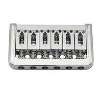 Musiclily 52,5mm Chevalet Hardtail Pontets Modernes pour Guitare électrique, Chrome