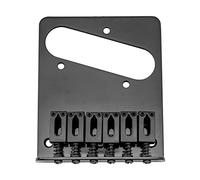 Musiclily 54mm Chevalet Tele Bridge 6 Pontets pour Guitare électrique type Telecaster, Noir