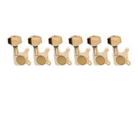 Musiclily 6-en-ligne Mécaniques Guitare Tuners Machine Heads pour Guitare électrique type Fender Strat Tele, Doré