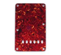Musiclily 6 Trous Vintage Style Plaque Arrière Vibrato Tremolo Backplate pour Guitare électrique Fender USA/Mexican Standard Strat, 4 plis Vintage Tortoise
