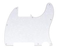 Musiclily 8 trous Pickguard Guitare pour Esquire Guitare, 4 plis Perle Blanc
