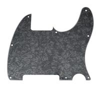 Musiclily 8 trous Pickguard Guitare pour Esquire Guitare, 4 plis perle Noire